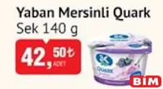 SEK YABAN MERSİNLİ QUARK 140 G fiyat ve kampanya bilgisi